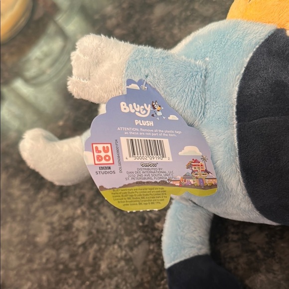 BLUEY Wearing a Red Santa Hat Soft Plush Kids Toy NWT - Picture 7 of 12
